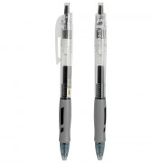 Ручка гелевая  прозрачный корпус  Deli Arris  0,5мм , черный,  арт.EG09-BK (Ст.12)
