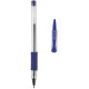 Ручка гелевая прозрачныйкорпус резиновый упор. Attomex 0,5мм синяя арт.5051306 (Ст.12/144)
