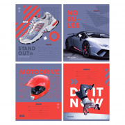 Тетрадь 12 листов узкая линия BG Без правил ассорти арт.Т5ск12 11706