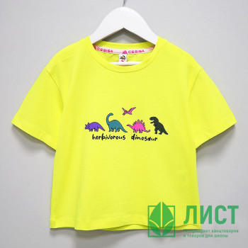 Футболка для девочки (CEGISA) артикул 88401 размерный ряд 26/98-30/116 цвет желтый Футболка для девочки (CEGISA) артикул 88401 размерный ряд 26/98-30/116 цвет желтый