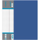 Папка 80 файлов 0,80мм пластиковая  deVente синяя с карманом арт.3106402