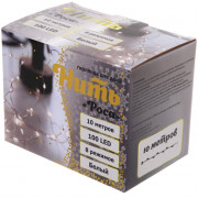 Гирлянда эл.д/дома 10м 100LED Нить "Роса" цв.белый 8реж IP-20 арт.725-0072