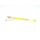 Ручка гелевая  прозрачный корпус  Crown 0,7мм желтая арт.HJR-500H