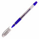 Ручка гелевая прозрачный корпус Pensan Soft Gel Fine синий/игла 0,5мм арт. 2420/12BLUE (Ст.12)