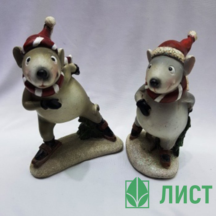 Фигурка СГ "Мышка новогодняя" 12см асс арт.200-475