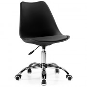 Кресло  офисное Kolin без подлокотников кожзам черный (009)