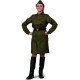 Костюм взрослый Солдатка (блуза,юбка,ремень,пилотка) р.46 текстиль арт.2030-46
