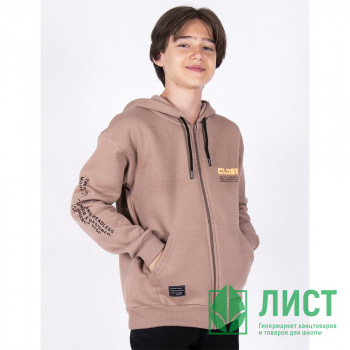 Толстовка для мальчика артикул (DMB) 4959 размер 34/134-44/164 цвет коричневый Толстовка для мальчика артикул (DMB) 4959 размер 34/134-44/164 цвет коричневый
