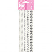 Наклейки-стразы акриловые deVENTE Ювелирное вдохновение (Jewelry Inspiration) серебристые 5 размеров арт.8002559