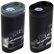 Точилка пластиковая Феникс Форсаж 1 отверстие с контейнером  ассорти арт.72688