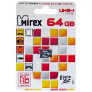 Карта памяти 64Gb Mirex microSDХC class 10 UHS-I