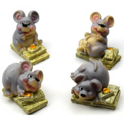 Фигурка СГ "Мышонок на банкнотах" 6,5см асс арт.200-484