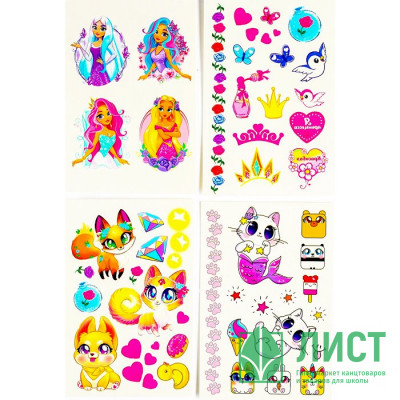 Татуировка на тело "Кошечка" 4шт/наб. арт.4949818 Татуировка на тело "Кошечка" 4шт/наб. арт.4949818