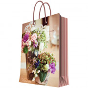 Пакет подароч. бумаж. 17,8*22,9см "Букеты" асс. арт.39660