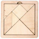 Игра Головоломка Танграм (ДК) деревянная 11,7х11,7 см арт 00785