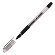 Ручка гелевая  прозрачный корпус Pensan Soft Gel Fine 0,5мм Черный корпус с радугой, черный,  арт.2420/12BLACK (Ст.12/144)