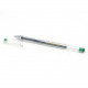 Ручка гелевая  прозрачный корпус  Crown 0,5мм зеленая
