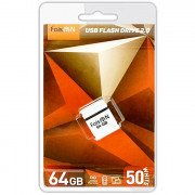 Флеш диск 64GB USB 2.0 FaisON Drive 50 Mini белый