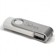 Флеш диск 4GB USB 2.0 Mirex Swivel белый