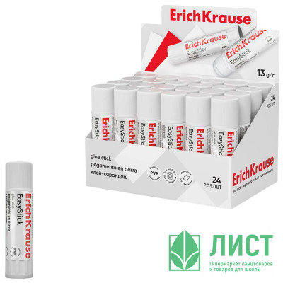 Клей-карандаш 13г ErichKrause Лёгкое склеивание арт.48030 (Ст.24) Клей-карандаш 13г ErichKrause Лёгкое склеивание арт.48030 (Ст.24)