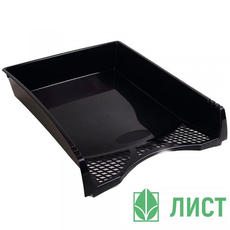 Лоток д/бумаг литой 1 секция черный deVENTE "SIMPLE" арт.3042501 (Ст.6)