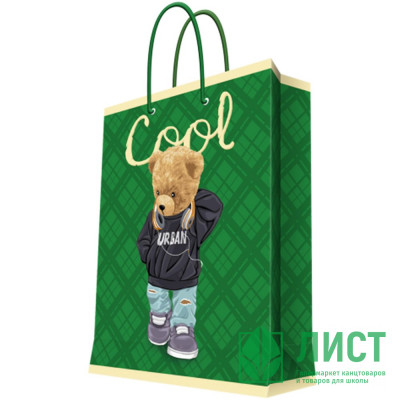 Пакет подароч. бумаж. 26*32,4см &quot;Мишка&quot; арт.91887FE Пакет подароч. бумаж. 26*32,4см "Мишка" арт.91887FE