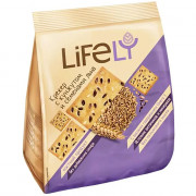 Печенье-крекер "LifeLY" 180г с кунжутом и семенами льна арт.МГ251