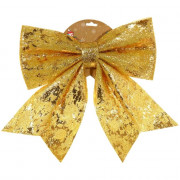 Украшение декоративное "Бант" 30*37см "Торжество" цв.золото арт.754225