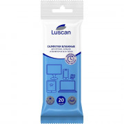 Салфетки Luscan д/экранов, биоразлагаемые, 20 шт, 110х190