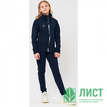 Костюм спортивный для девочки арт.1780/1780.1 размер 32/128-46/170 трикотажный цвет темно-синий Костюм спортивный для девочки арт.1780/1780.1 размер 32/128-46/170 трикотажный цвет темно-синий