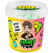 Игрушка Лизун Slime (Волшебный мир) Crunch-slime Влад А4 желтый 110 г арт.SLM059