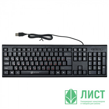 Клавиатура провод. Oklick 120M черный USB Клавиатура провод. Oklick 120M черный USB