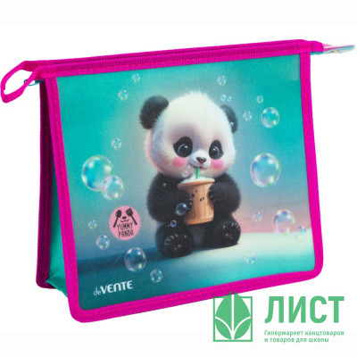 Папка школьная для тетрадей А5 на молнии (deVENTE) Yummy Panda арт.8056563 Папка школьная для тетрадей А5 на молнии (deVENTE) Yummy Panda арт.8056563