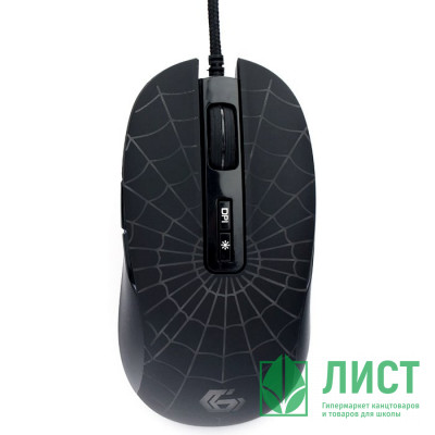 Мышь проводная Gembird MG-560 USB (7кн,подц 6цв) черный паутина Мышь проводная Gembird MG-560 USB (7кн,подц 6цв) черный паутина