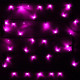 Гирлянда электрическая уличная точечная 07м 80LED цвет розовый (темный провод) артемный 196-115