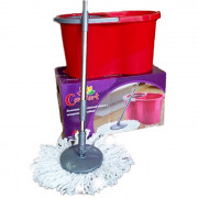 Комплект для уборки (Ведро для мытья пола с отжимом + швабра) арт.EK-405