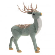 Игрушка декор. "Олень" 31см цв.мятный арт.791062