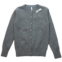 Кардиган для девочки (Malini) артикул 4092 размерный ряд 32/128-40/158 цвет серый