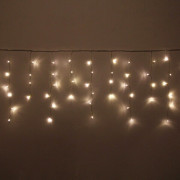 Гирлянда эл.д/улицы подвесная Бахрома 5*0,4/0,6м 180LED (св.провод) цв.т.белый мерц. арт.183-221