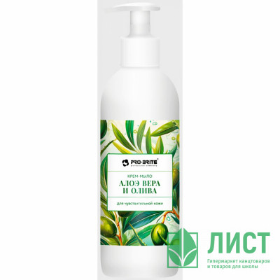 т/м жидкое 500мл дозатор Pro-Brite алоэ вера и олива (крем) арт.1611-05 (Ст.10) т/м жидкое 500мл дозатор Pro-Brite алоэ вера и олива (крем) арт.1611-05 (Ст.10)