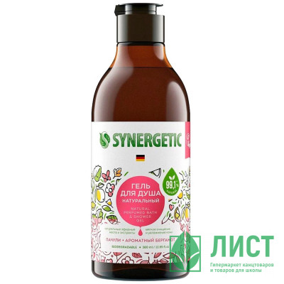 Гель для душа Synergetic 380 мл Пачули и ароматный бергамот арт.400001(Ст.12) Гель для душа Synergetic 380 мл Пачули и ароматный бергамот арт.400001(Ст.12)