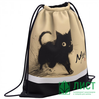 Сумка для сменной обуви 1 отделение (ErichKrause) Blur Cat с вентиляцией 500x410см арт.62850 Сумка для сменной обуви 1 отделение (ErichKrause) Blur Cat с вентиляцией 500x410см арт.62850
