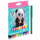 Фломастеры (deVENTE) Yummy Panda 12 цветов вентилируемый колпачок картонная коробка арт.5081531
