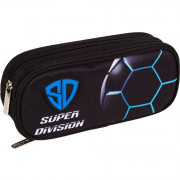 Пенал 2 отделения овальный (deVente) Super Division 220x95x70мм арт.7023533