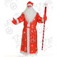 Костюм Дед Мороз (шапка,шуба,варежки,мешок,борода,пояс)