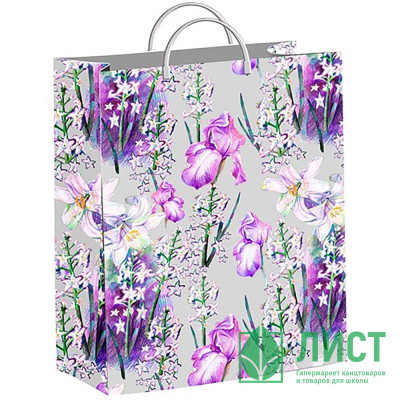 Пакет ПВД с пластиковыми ручками 30*40+10 Винтаж серый Пакет ПВД с пластиковыми ручками 30*40+10 Винтаж серый