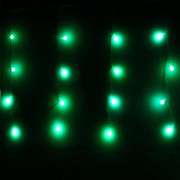 Гирлянда электрическая для дома занавес Бахрома 2,5*0,3/0,6м 48LED цвет зеленый (светлый провод) 4режимов арт.183-524