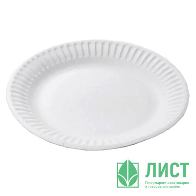 Тарелка бумажная 1-секционная d-230мм, упаковка 50шт. (Ст.50/500) Тарелка бумажная 1-секционная d-230мм, упаковка 50шт. (Ст.50/500)