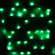 Гирлянда электрическая уличная точечная 07м 80LED цвет зеленый (темный провод) 8режимов артемный 196-112