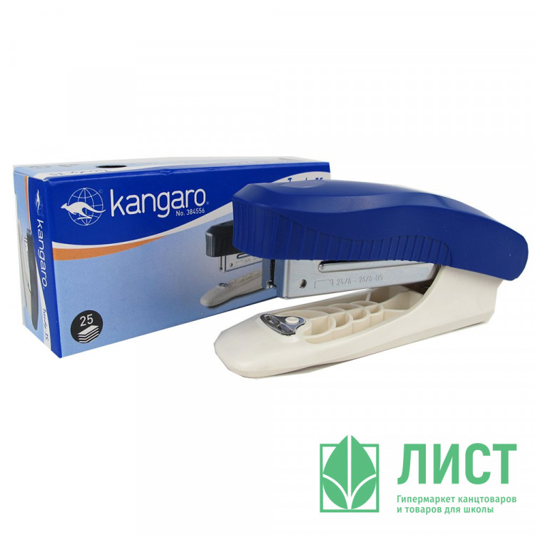 Степлер №24 (25л) пластиковый KANGARO арт.Trendy-35